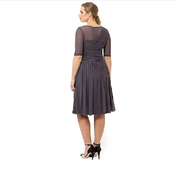 Kiyonna Dress Gray Plus Size 0 NWOT - Picture 2 of 2